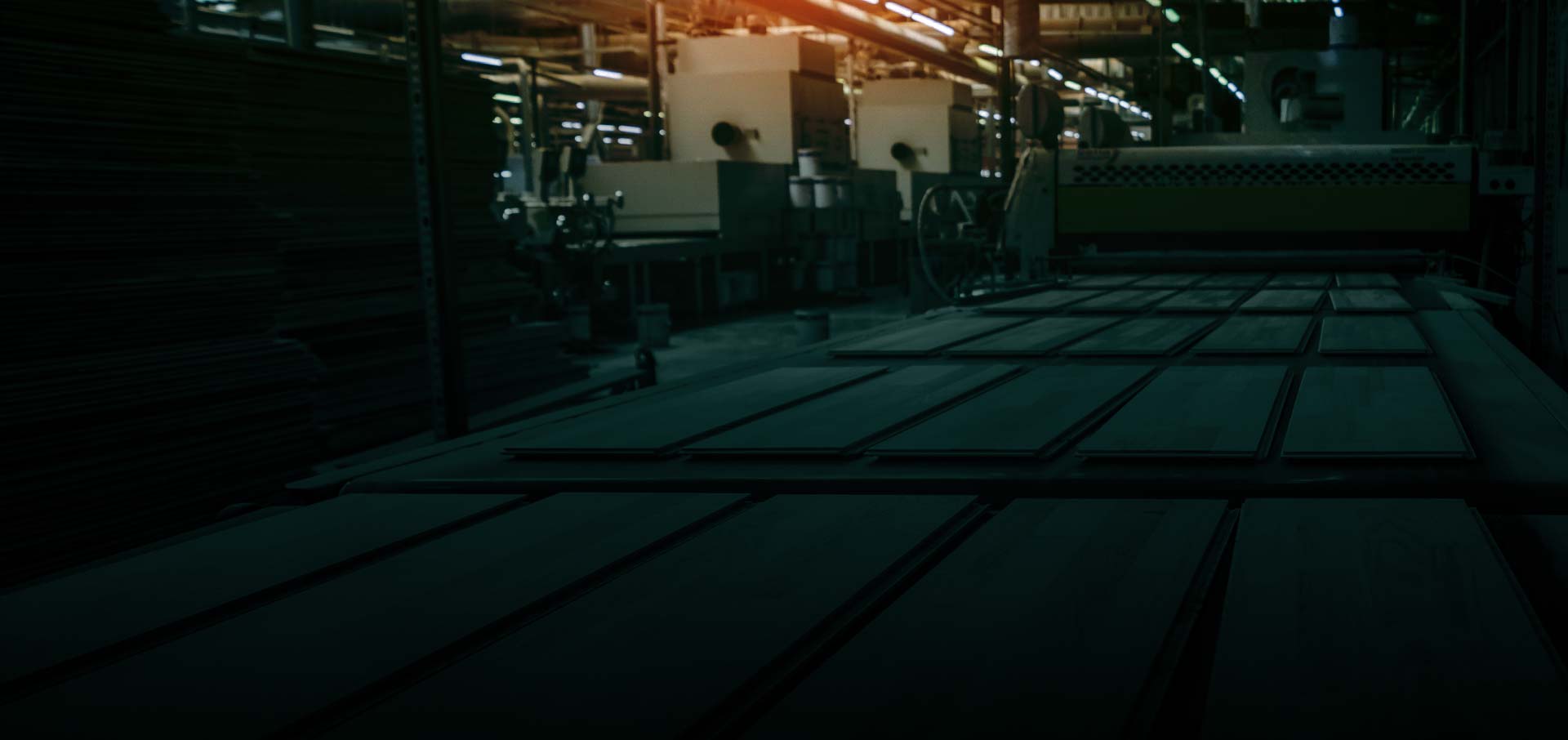 A production machine shop with a large CNC